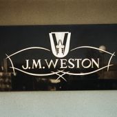 Plaque plexi avec logo
